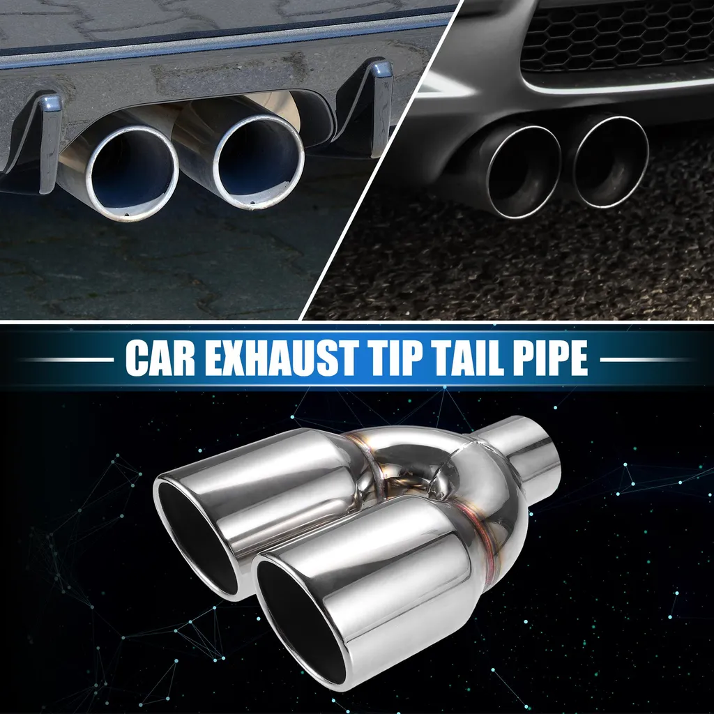 Embout Échappement à Souder Argent 2.5" pour Rénovation et Tuning Auto