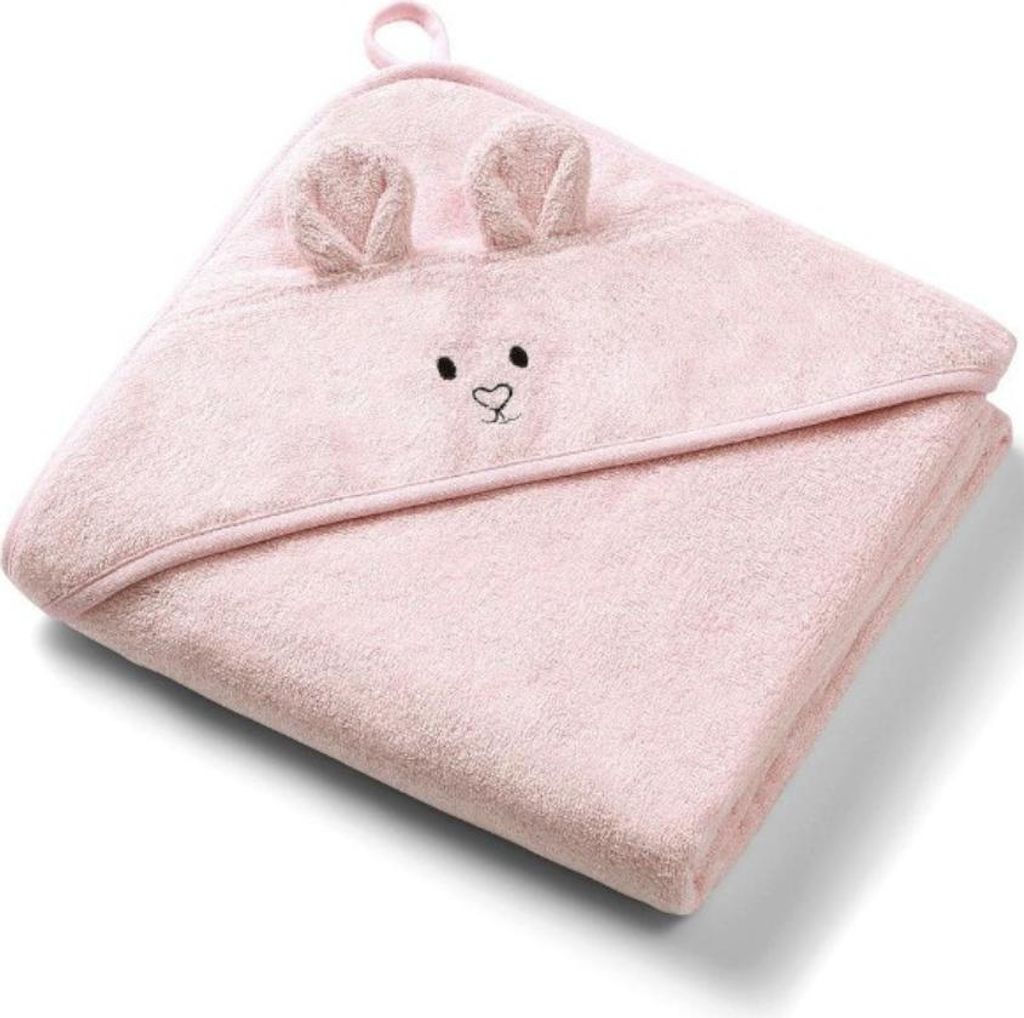 Bambus Handtuch mit Kapuze und Ohren 100x100 cm Rosa / Babyono