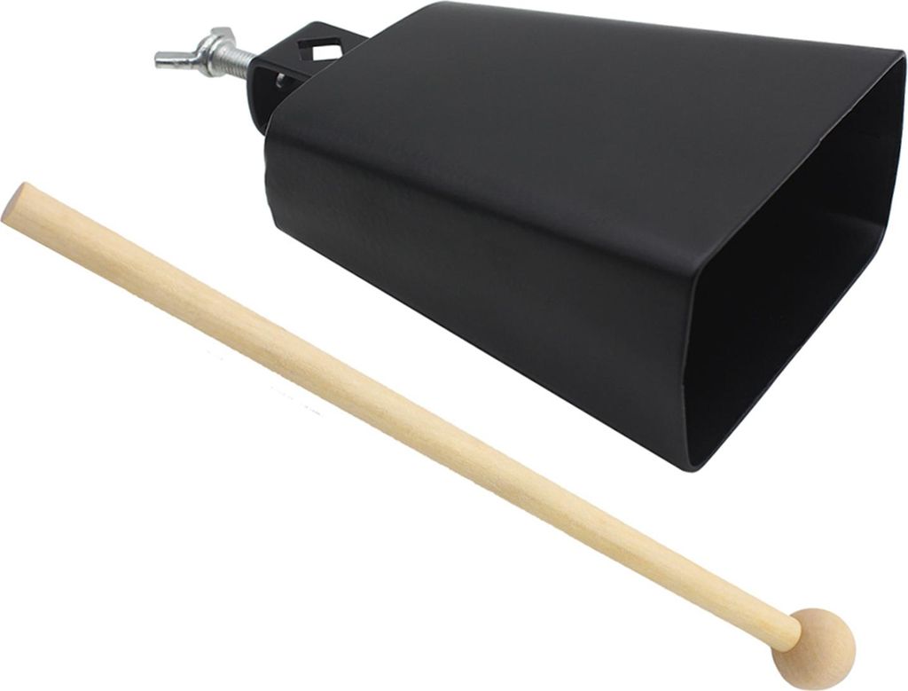 5 Zoll Kuhglocke Metall Hand Percussion Musik Kuhglocke Geräuschmacher Trommelzubehör für Anfänger