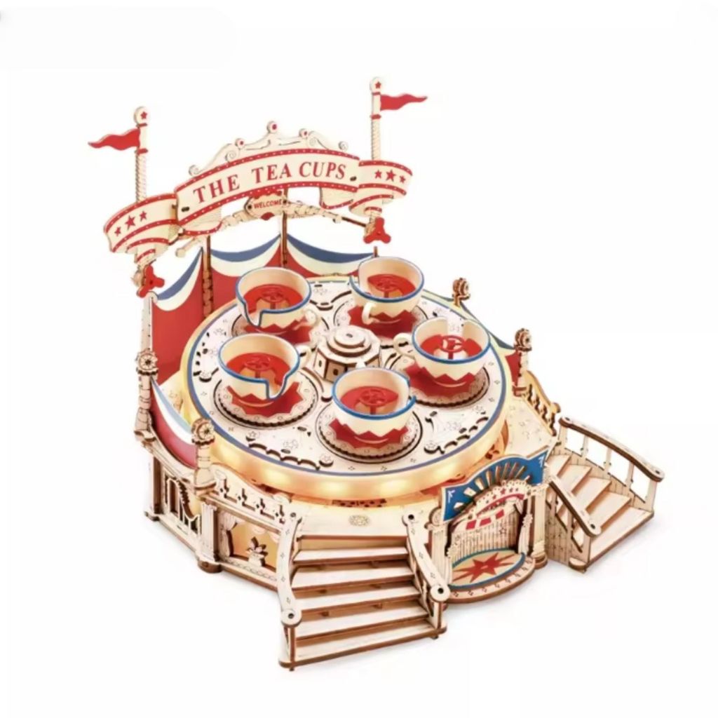 3D Holzpuzzle Karussell Amusement Park, mit 335 Produktbild 