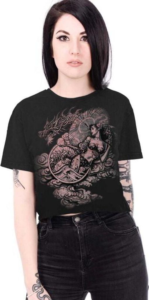 Alchemy England T-Shirt Damen Lady Dragon schwarz Rockwear 100% Baumwolle XXL