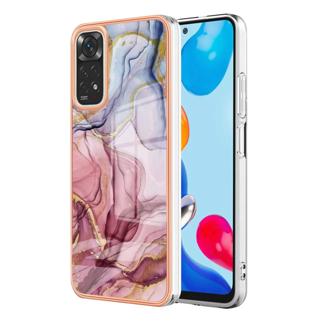 Cover Xiaomi Redmi Note 11S Oro Rosa Fantasia | Case TPU Fashion