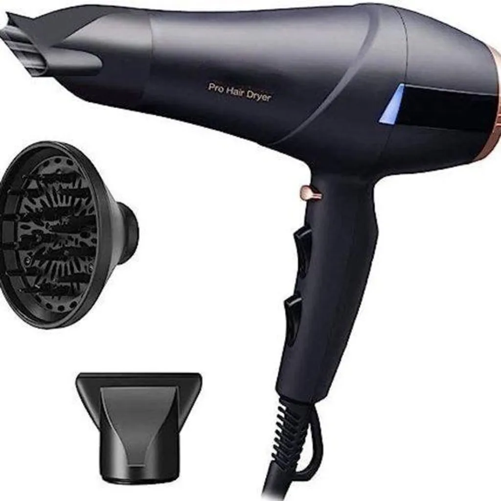 Sèche-cheveux avec diffuseur volume 500W - Technologie séchage doux Silk