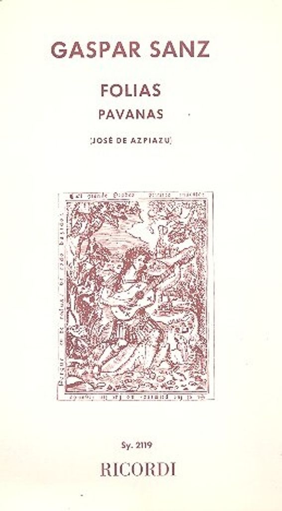 Folias Pavanas Fuer Gitarre Solo Azpiazu, Jose De, Arr.