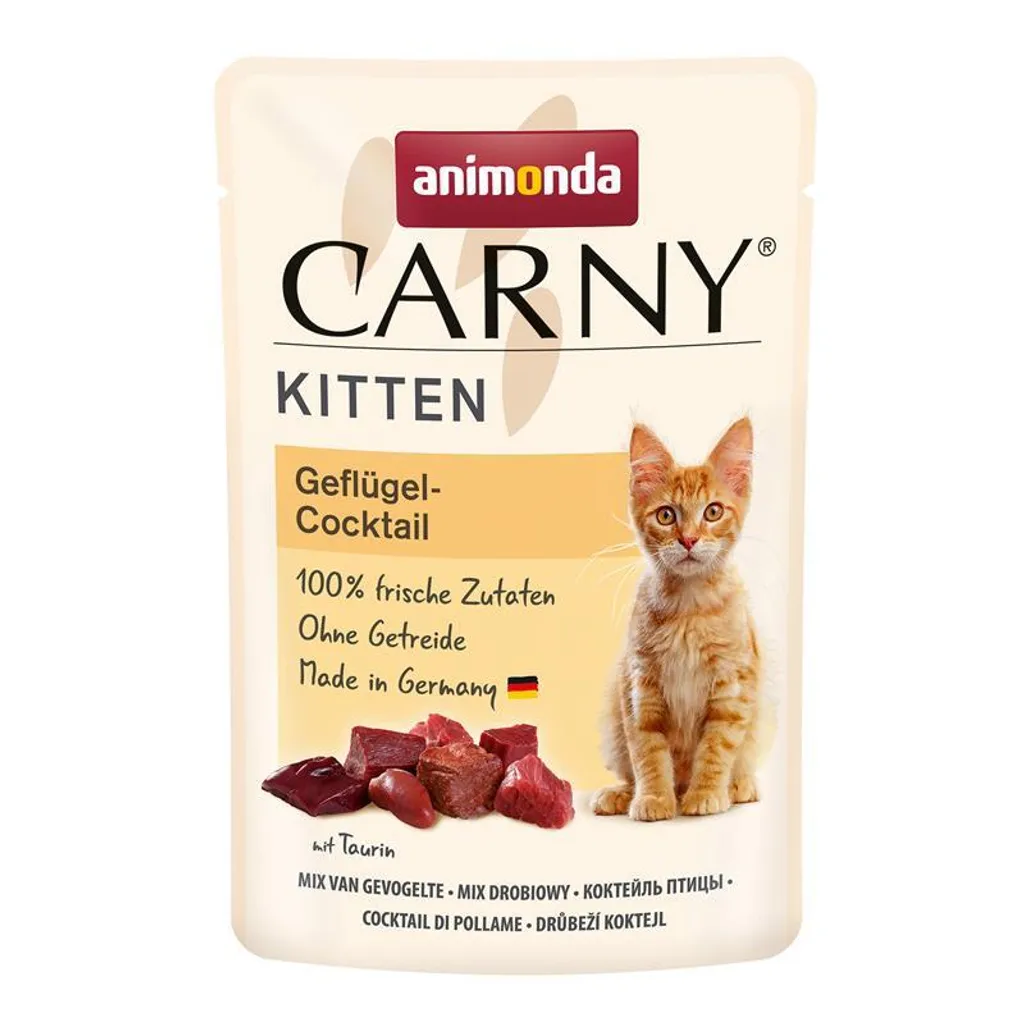 Animonda Carny Kitten Manzo e Pollame 12x85g - Cibo Umido Completo