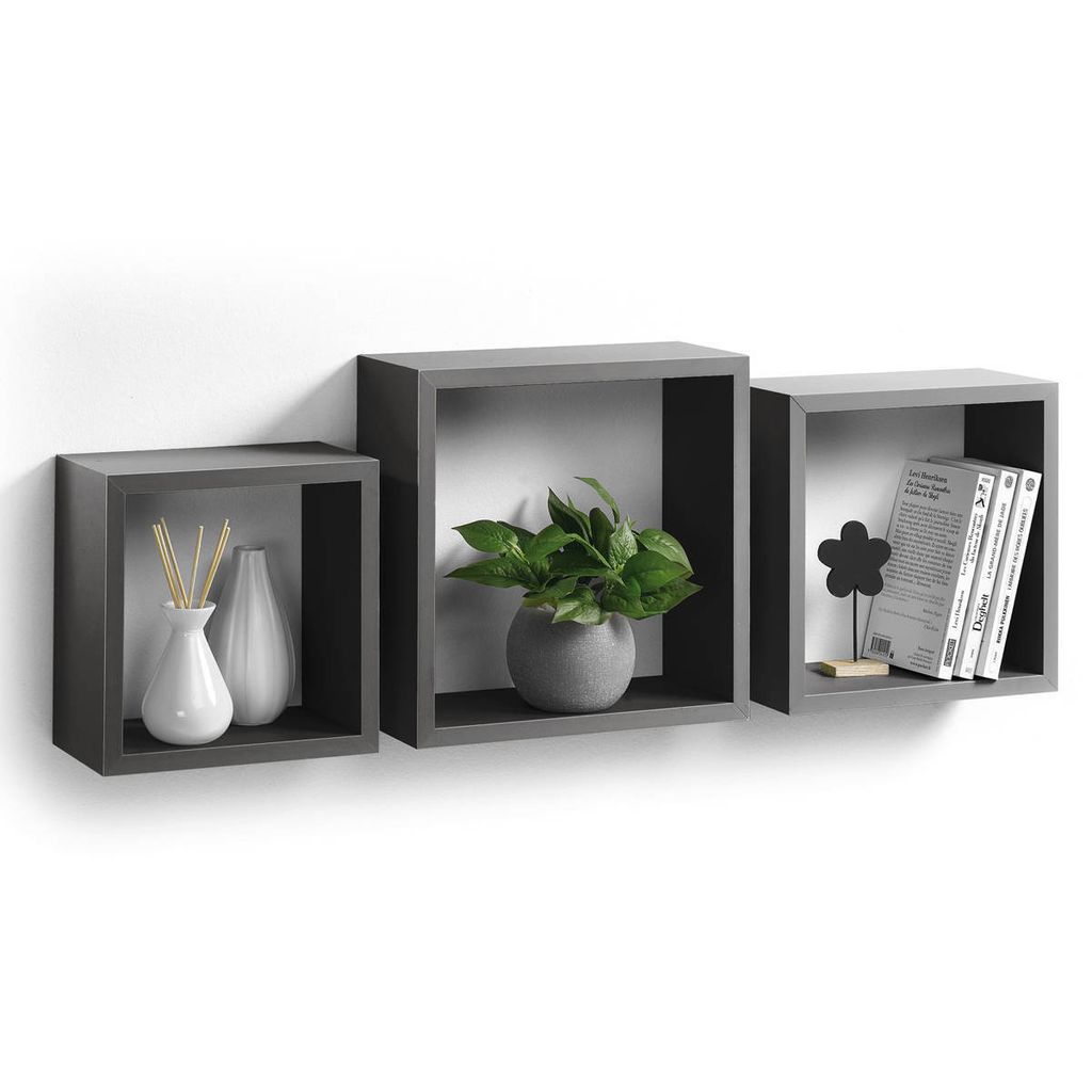 Wandregale, 3er-Set, quadratisch Produktbild 