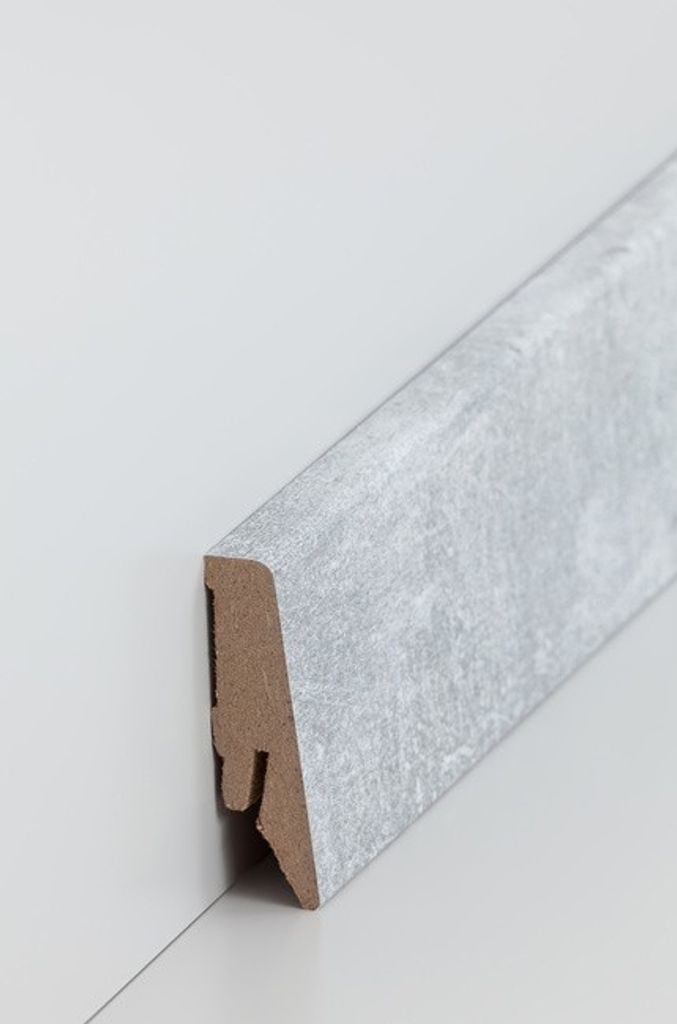 Sockelleisten / Fußleisten "Nauheim" (MDF foliert) - Farbpalette: Design-Granit (718.4029)