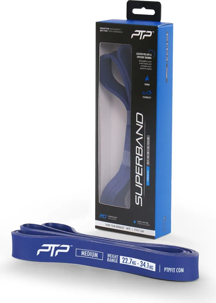 PTP Superband bande de résistance medium 22,7-34,1kg pour musculation