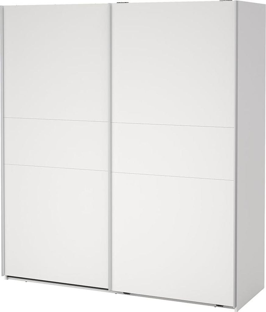 Como Schiebetürenschrank 2 Türen 180x200cm weiß.