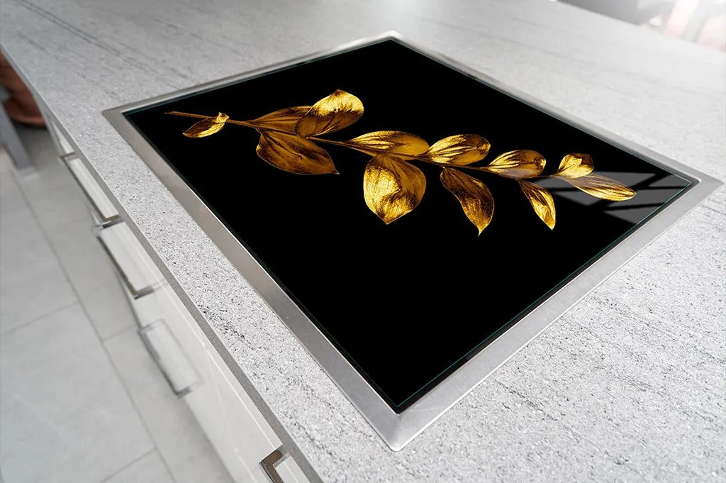 Tagliere Gigante in Vetro Oro 70x52 - Protezione Cucina Anti-Macchia - 4