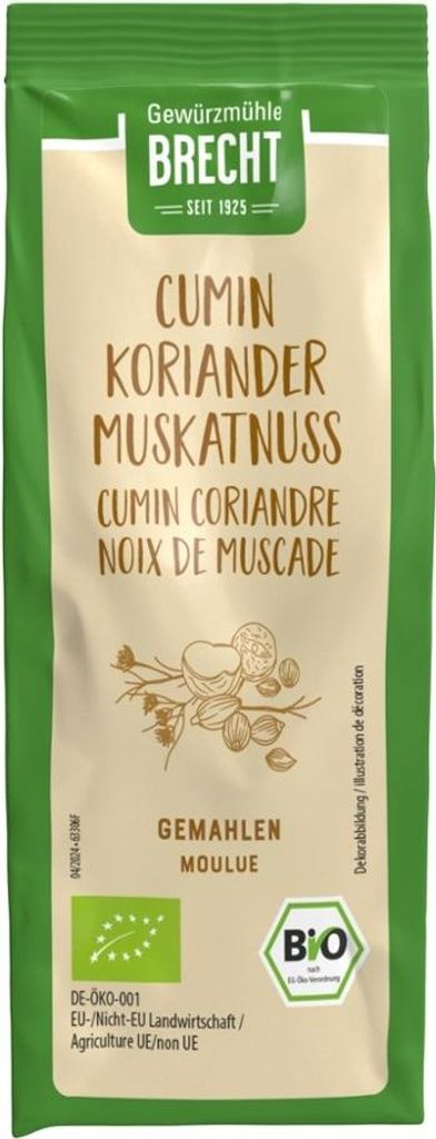 Cumin Koriander Muskatnuss - gemahlen Nachfüll 50g Produktbild 