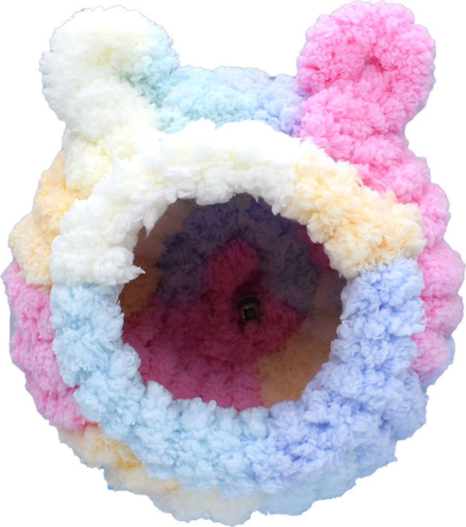 Gemütliches, süßes Hamsternest, halbgeschlossen, leuchtende Farbe, verformungsfrei, warm, gemütlich, bequem, Hamsterhaus