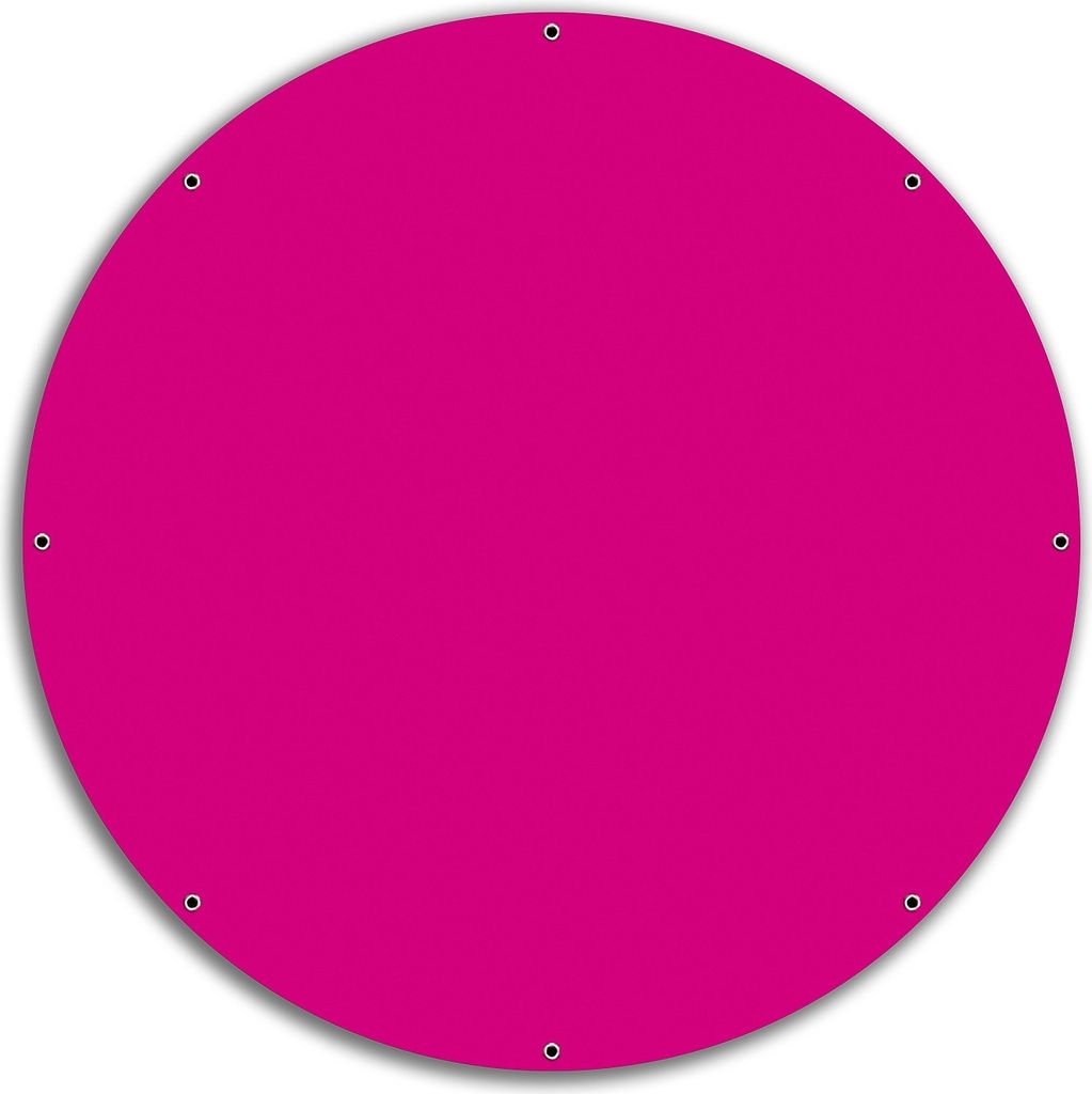 Wallario rundes Outdoor-Poster für Garten oder Balkon, Motiv Pink, 60 cm Durchmesser