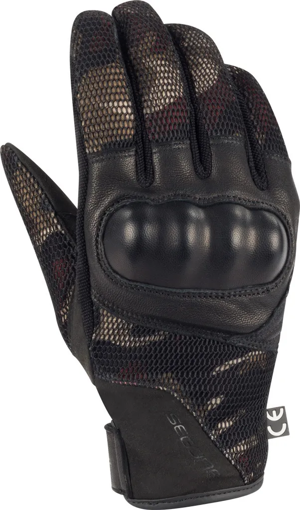 Gants de moto été Segura Tobago Camouflage pour motard urbain T11