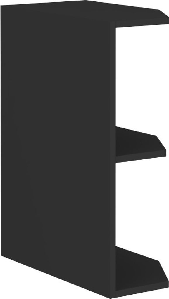Unterer Eckschrank AGAFIJA – Breite 30 cm, schwarz
