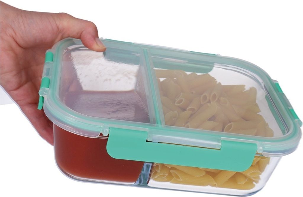 8 tlg. Glas- Frischhaltedosen Set, Klick- Deckel, Gefrier Produktbild 6