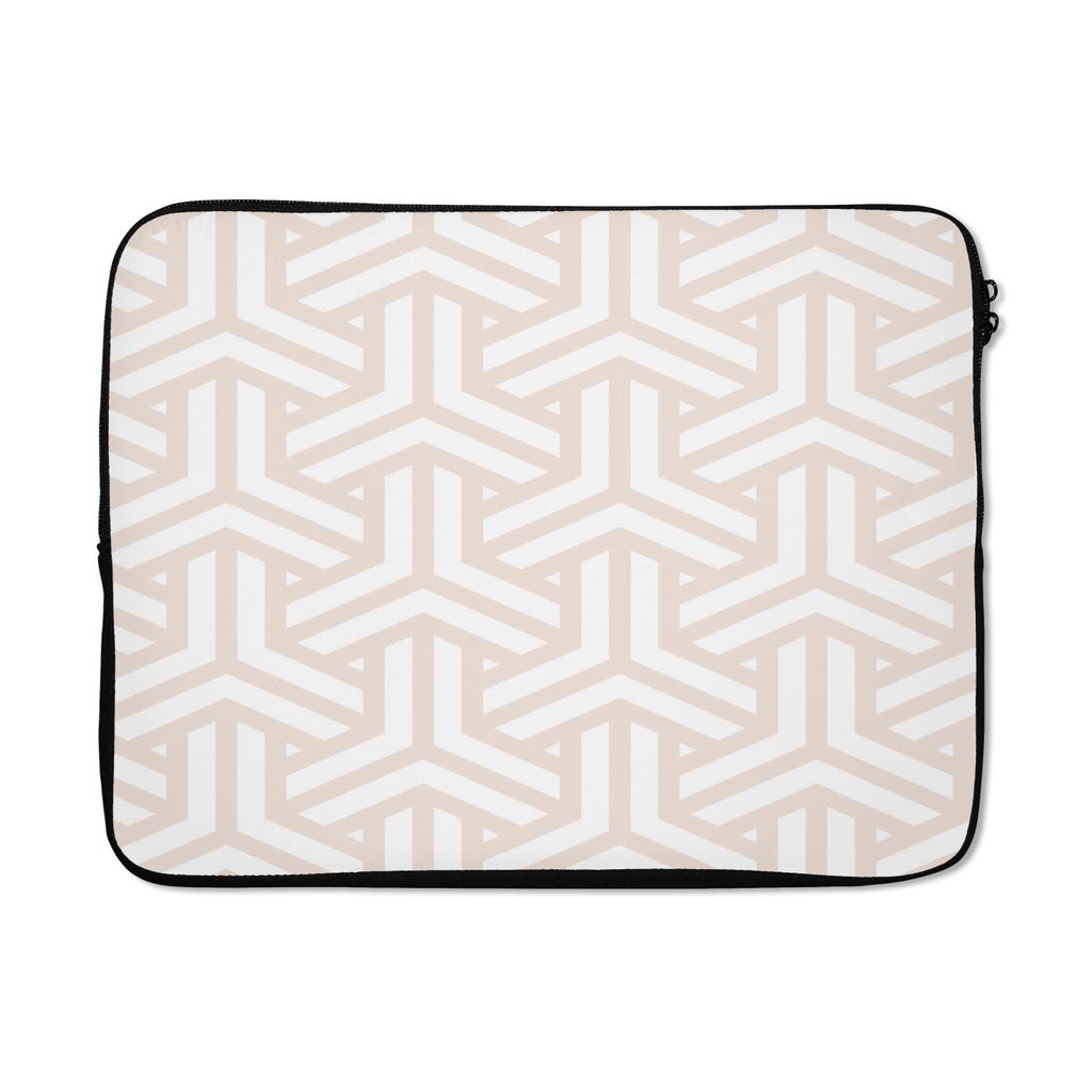 MuchoWow Laptop Hülle 15 Zoll Geometrie - Linie - Form - Muster Laptoptasche - Laptoptasche - Sleeve - Rundum-Schutz