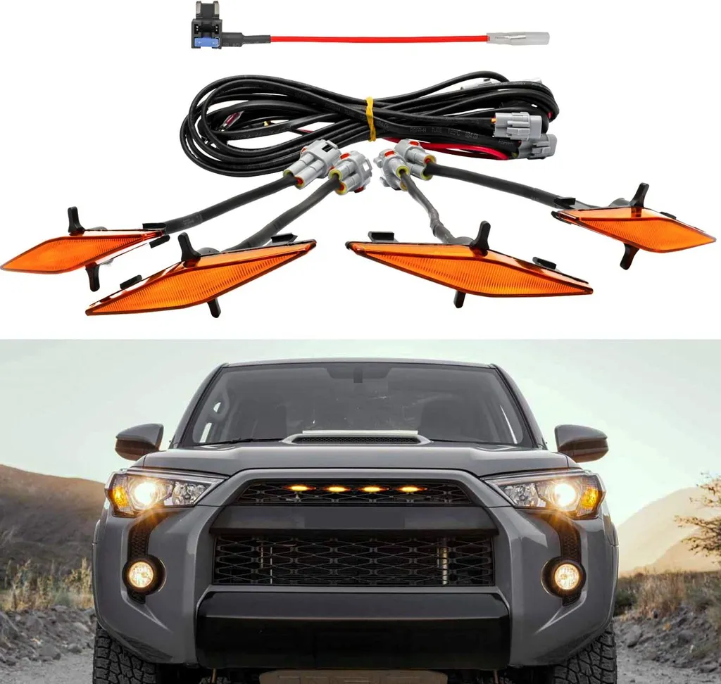 Set Luci LED Ambra Cofano/Griglia per Auto - Qualità Garantita 12V