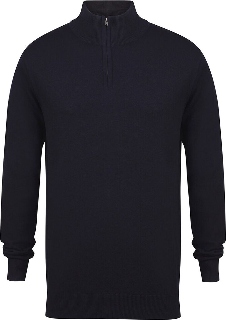 Henbury - Sweatshirt Reißverschluss für Herren PC6192 (4XL) (Marineblau)