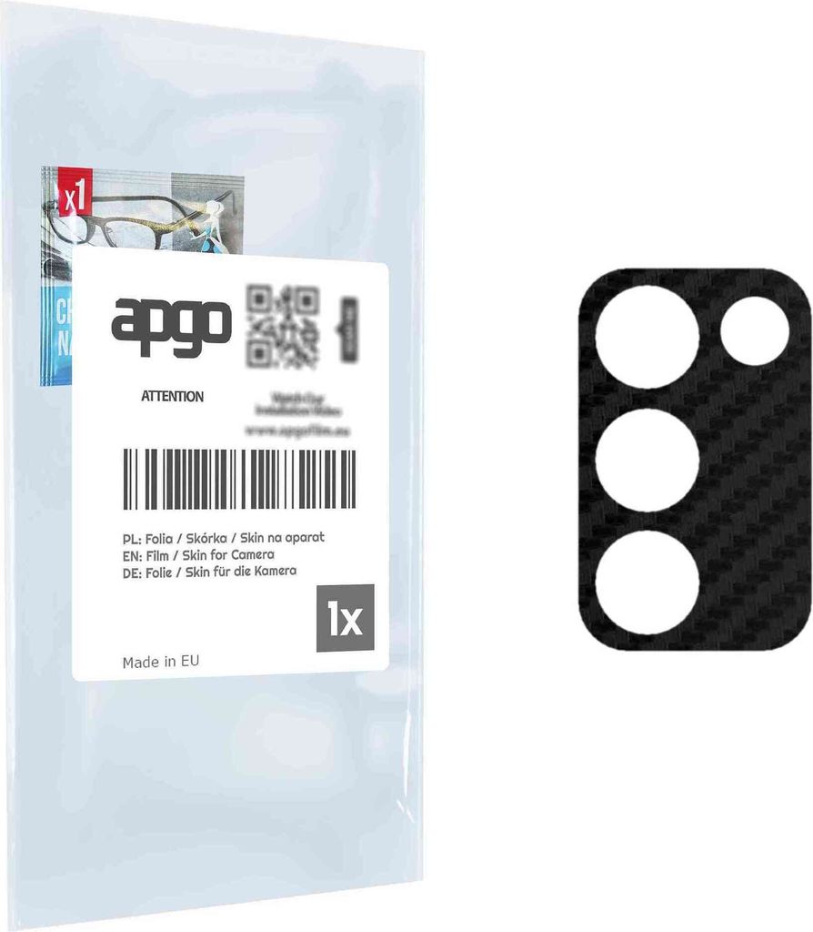 apgo Objektivschutz-Folie, Kameraschutz kompatibel mit Realme 9 SE, Carbon-Imitation, Rückseite Schutzfolie für Kamera-Insel, Hinten Folie, kratz...