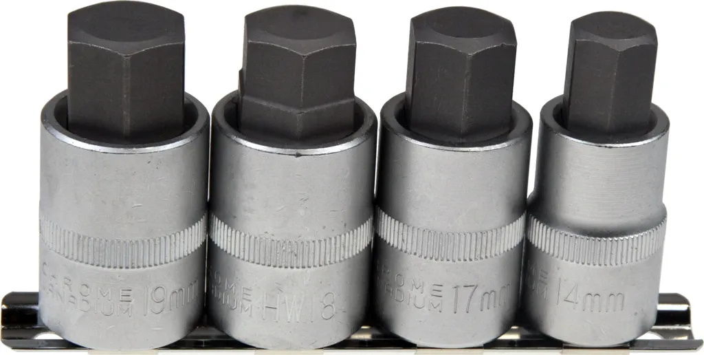 Set de douilles 1/2 pour l'entretien mécanique six pans creux 14-19 mm