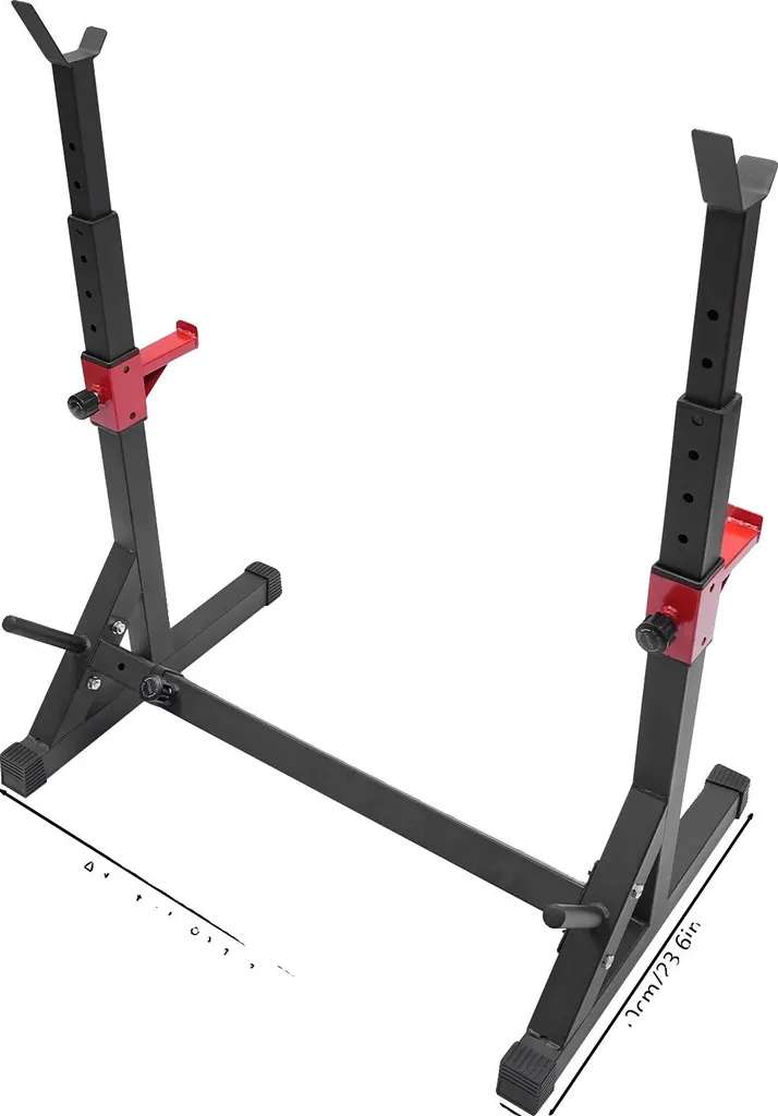 Station de musculation réglable noire - Construction robuste en acier