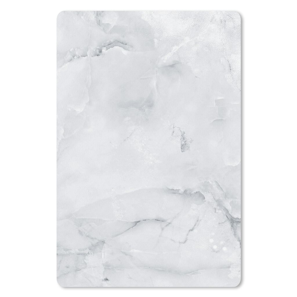 MuchoWow Mauspad Mousepad Marmor - Weiß - Grau 40x60 cm - Mousepads - Maus Mat - Pad - Mausunterlage - Schreibtisch Accesoire