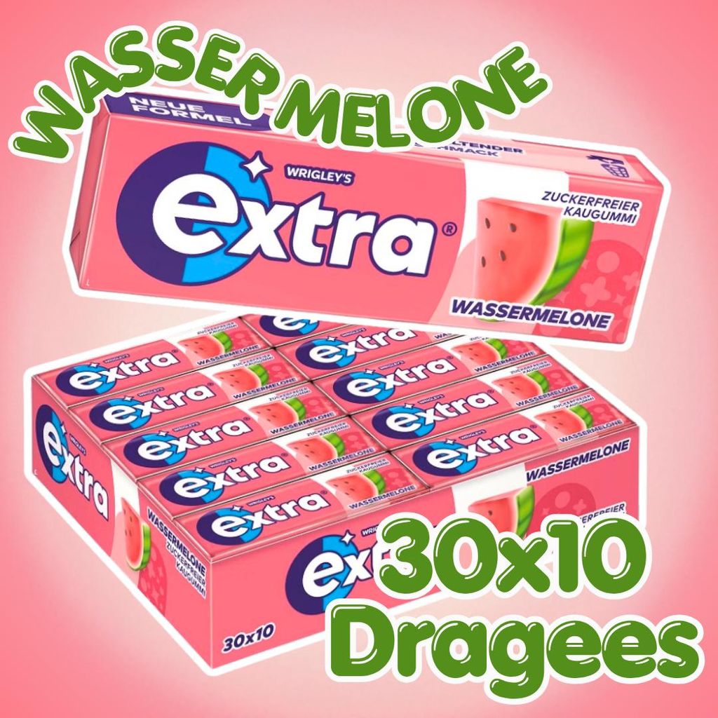30× Wrigley's Extra Wassermelone Zuckerfreier Kaugummi – 30 Produktbild 