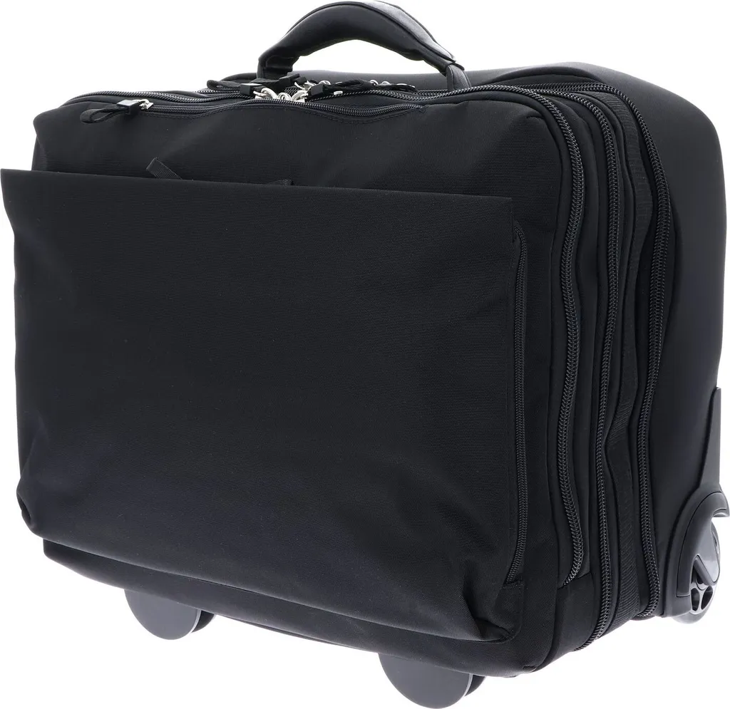 Trolley Ordinateur Soho 45cm - Pilot Case Noir Haute Qualité à Roues