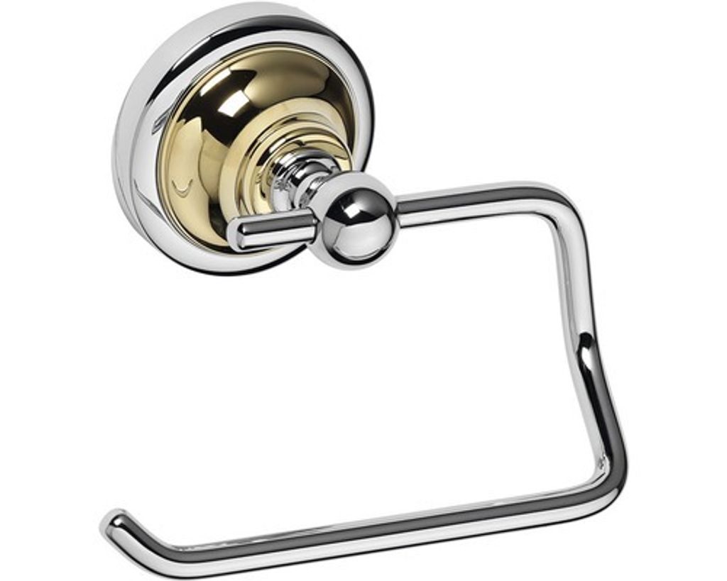 Toilettenabroller WC ohne Deckel RETRO in Chrom-Gold 13,5x10x9 cm BEMETA
