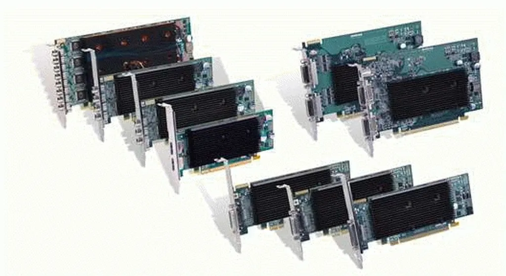 Matrox M9128 LP carte graphique double écran sans bruit PC pro