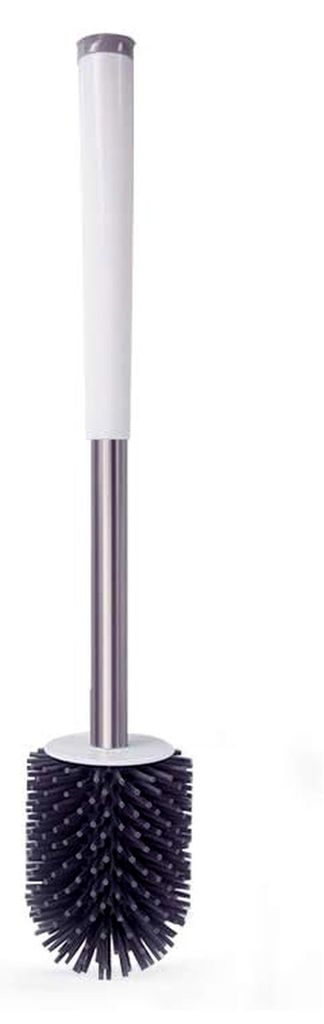 Silikon-Toilettenbürste Coolgrey | Ersatzbürste ohne Halterung | Toilettenbürste aus Antihaft-Silikon, Kunststoff und Edelstahlgriff | Silikonb...