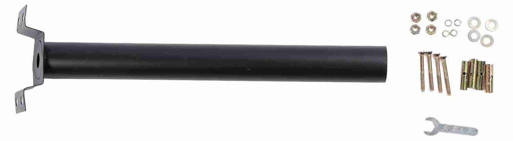 50 cm Wandleuchte Mast Lampenhalter Außenstraßenlaternen Stockhalterung Stützhalter Schwarz