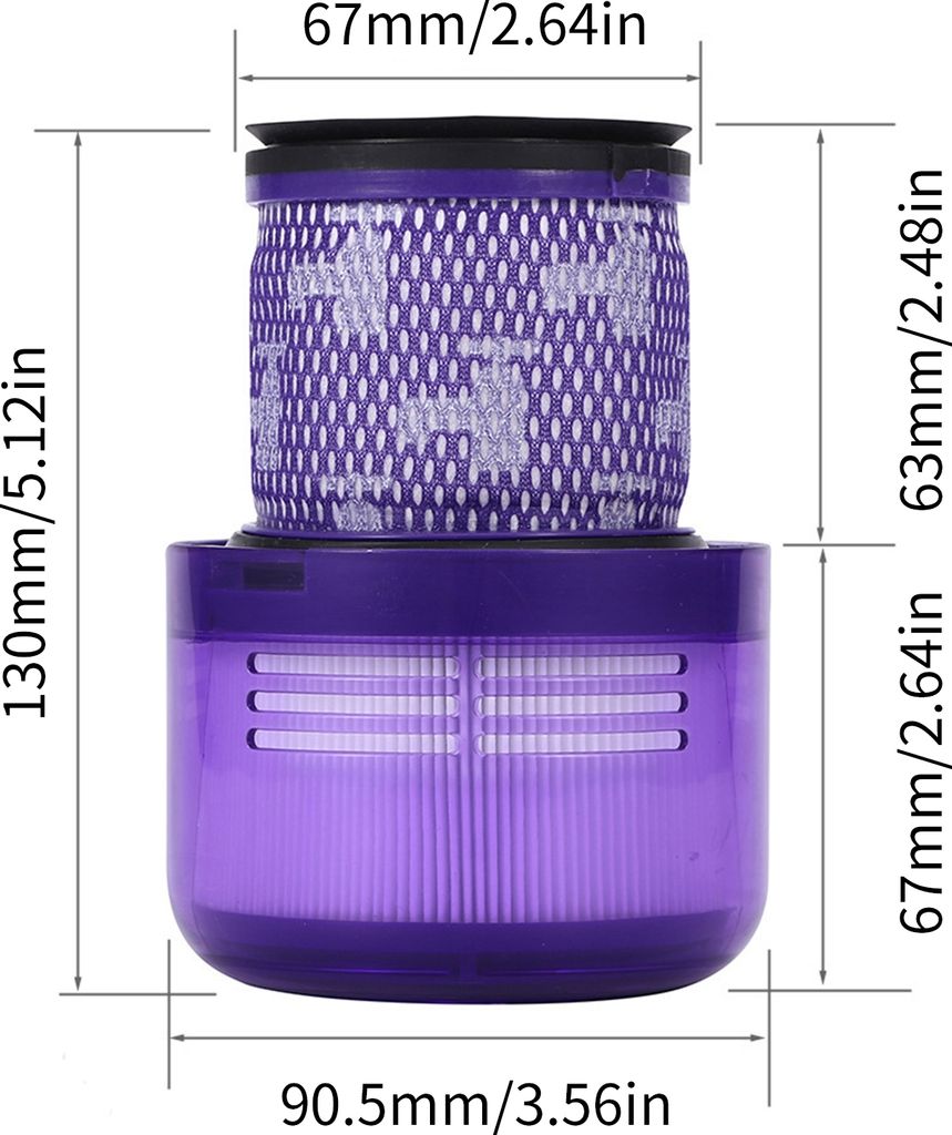 4 szt. filtr HEPA do Dyson Cyclone V11 Absolute, Absolute Zdjęcie produktu 10
