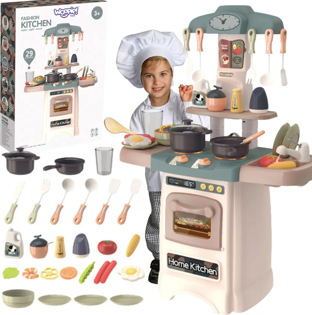 Grande cuisine d'imitation WOOPIE avec eau réelle, cadeau enfant 3 ans