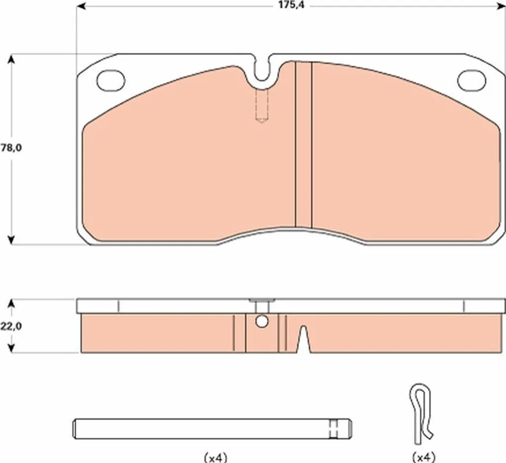 Plaquettes de frein TRW GDB5058 - Qualité OE pour A6 (4G) et 500 (312)