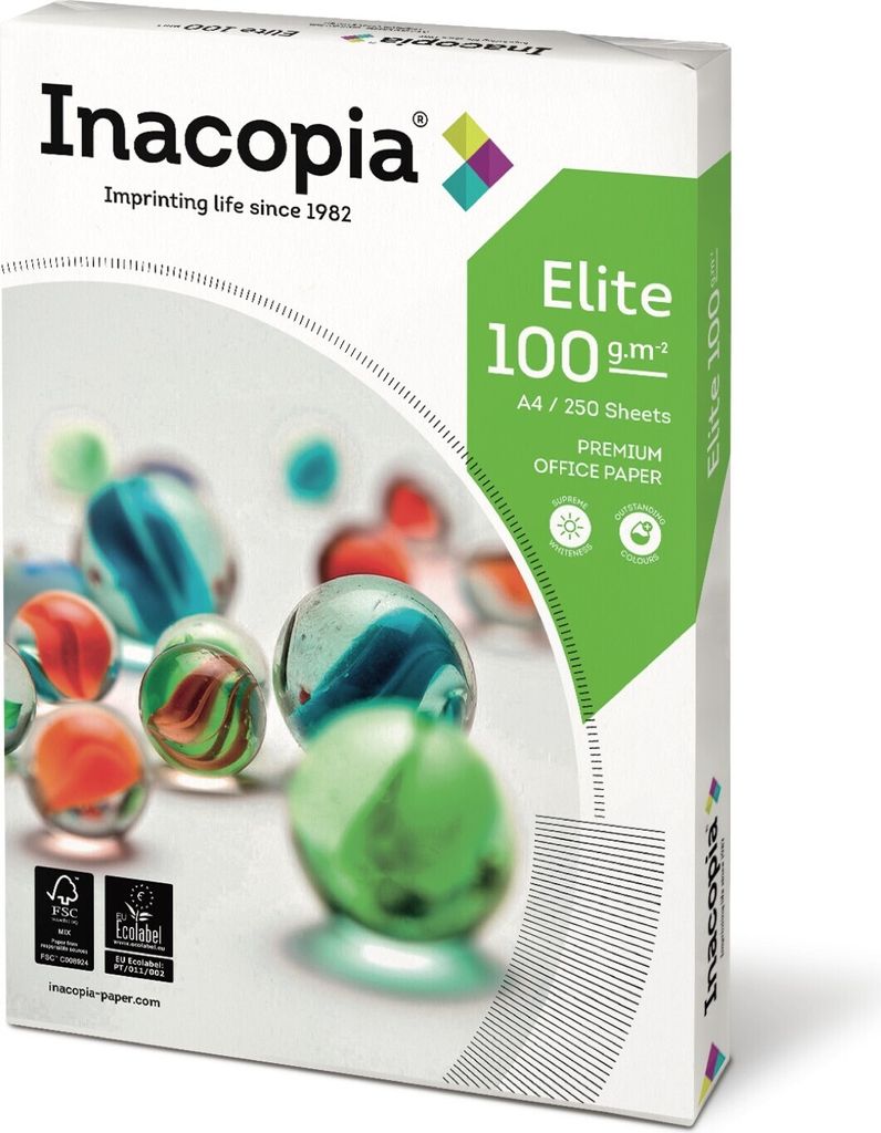 Inacopia Elite 100g/m² DIN-A4 2.500 Blatt weiß Produktbild 
