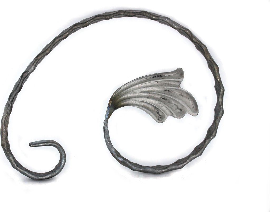 UHRIG Schmiedeeisen Schnörkel, Bogen geschmiedet für z.B. Zaun, Geländer uvm. 190x140mm aus 12x6mm Stahl