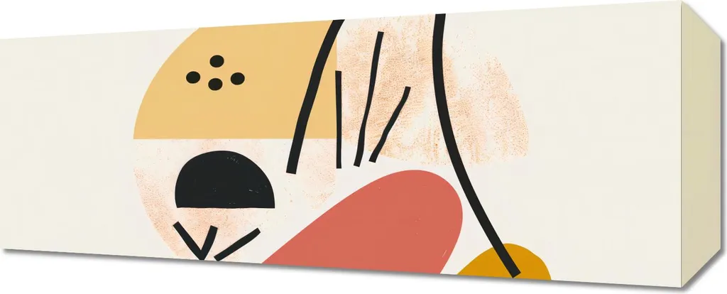 Tableau Image Symphonie sculptée 50 x 20 cm - Décoration Murale Relief