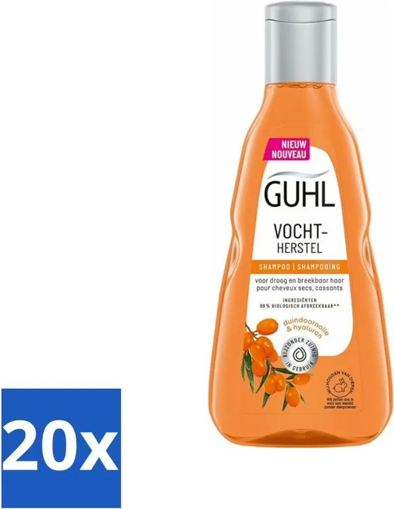 Guhl Shampoo Idratazione Intensa 250ml - Maxi Scorta 20 Flaconi