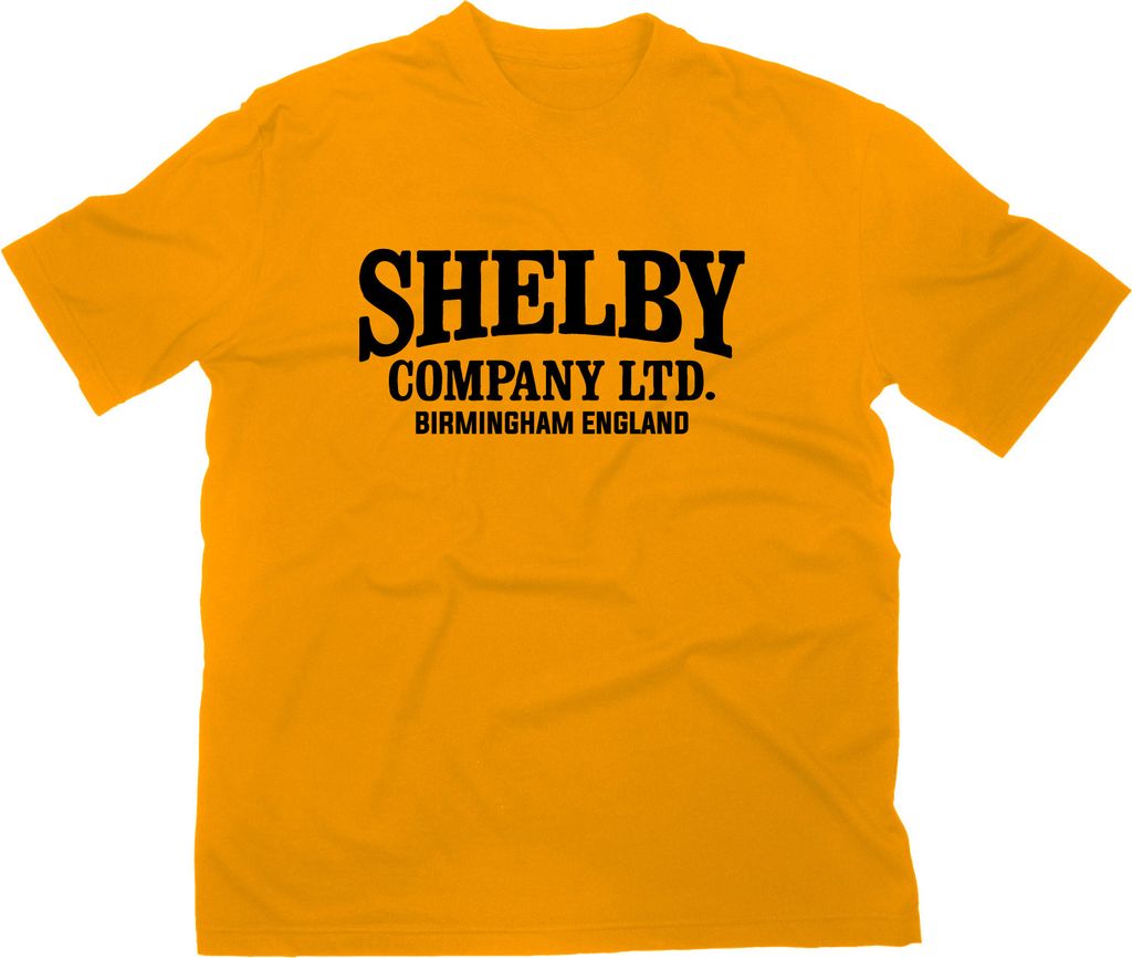 Styletex23 T-Shirt Shelby Company Dry Gin England Logo, gelb, L