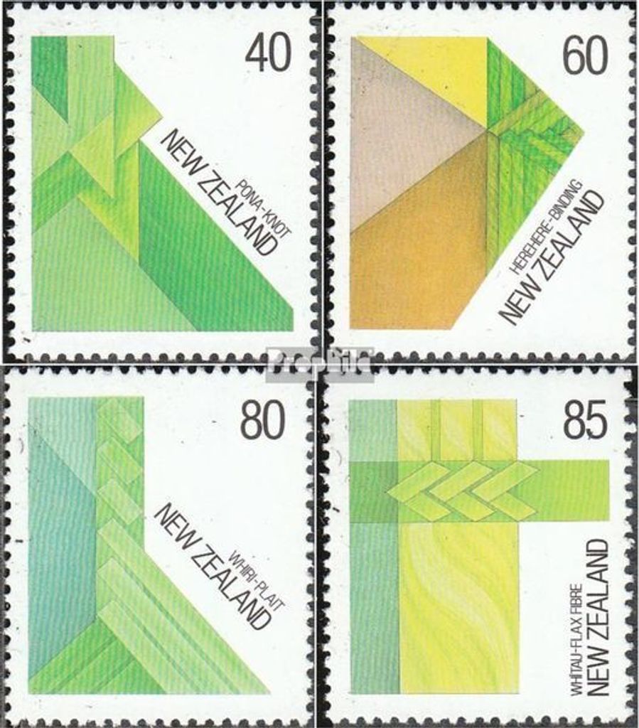 Briefmarken Neuseeland 1987 Mi 1006-1009 (kompl.Ausg.) postfrisch Flechtkunst
