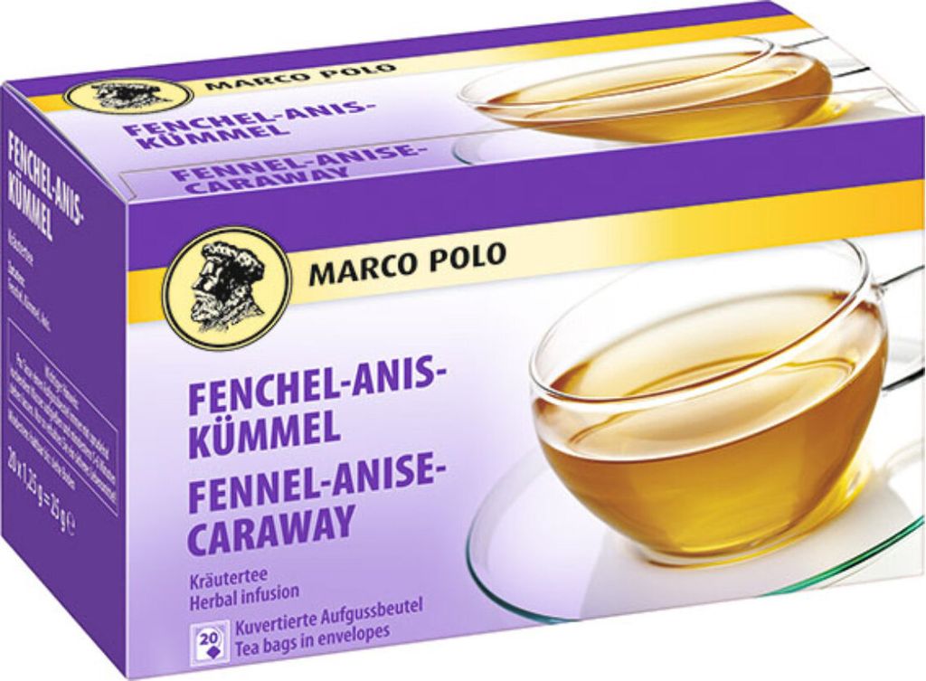 Marco Polo Fenchel Anis Kümmel Tee Kräutertee aromatisch 25g