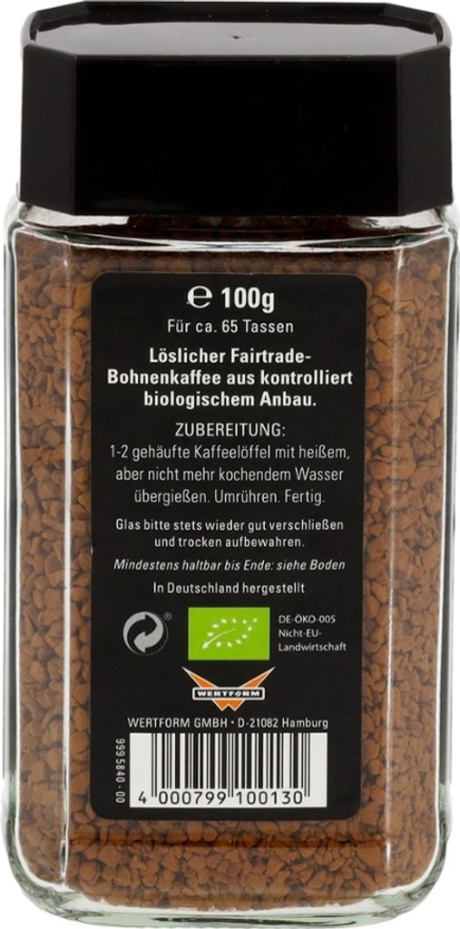 A close-up of a jar of instant coffee.