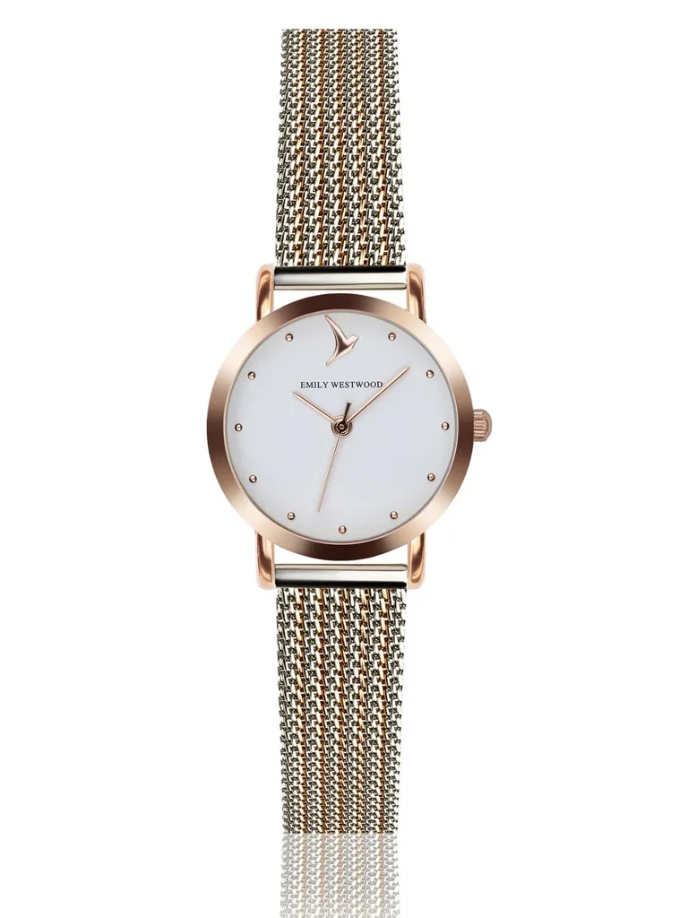 Montre Femme Bicolore Emily Westwood Classic Mini en Acier Inoxydable