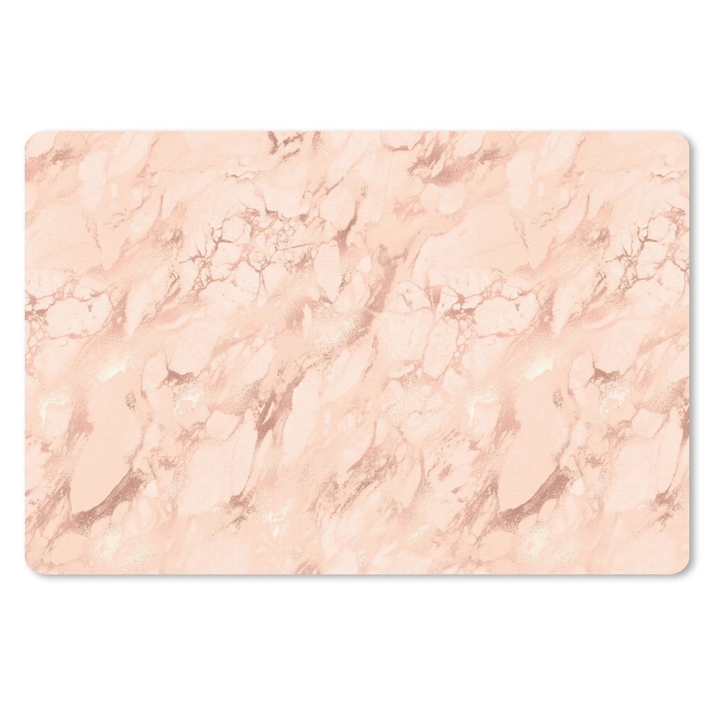 MuchoWow Mauspad Mousepad Marmor - Roségold - Muster - Luxus 27x18 cm - Mousepads - Maus Mat - Pad - Mausunterlage - Büroartikel - Desk Matten