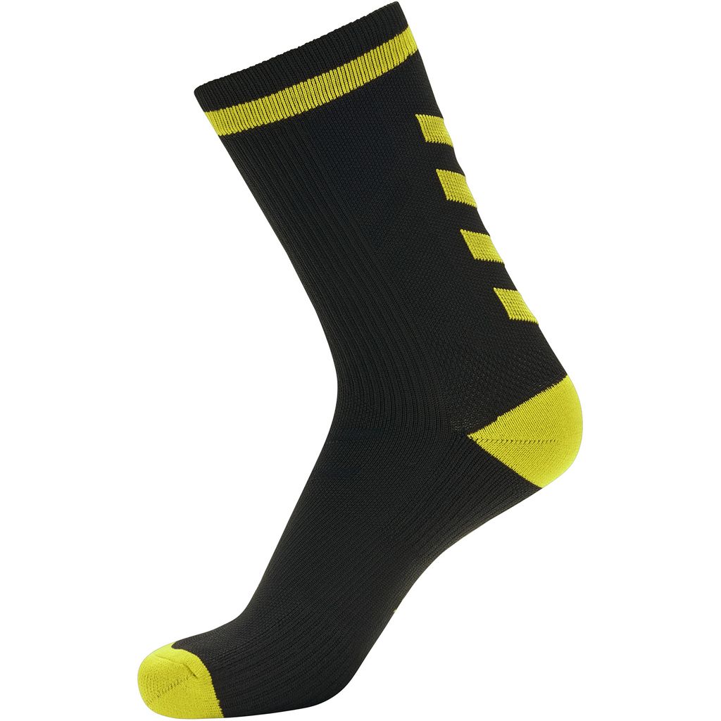 Hummel Elite Indoor Sock Low, Black/Blazing Yellow, 46-48
