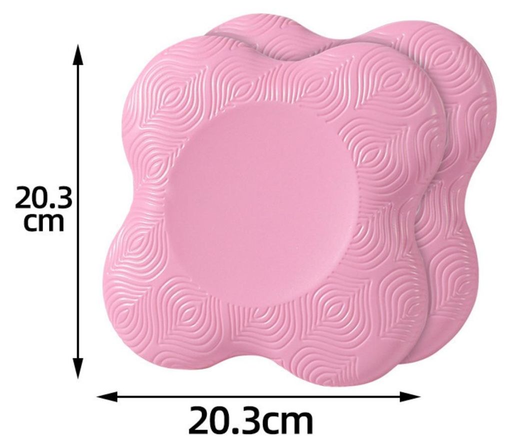 INF Yoga Kniepolster 2er Set 20mm TPE Polyurethanfür Yoga Planks Dehnen Schutz Rosa