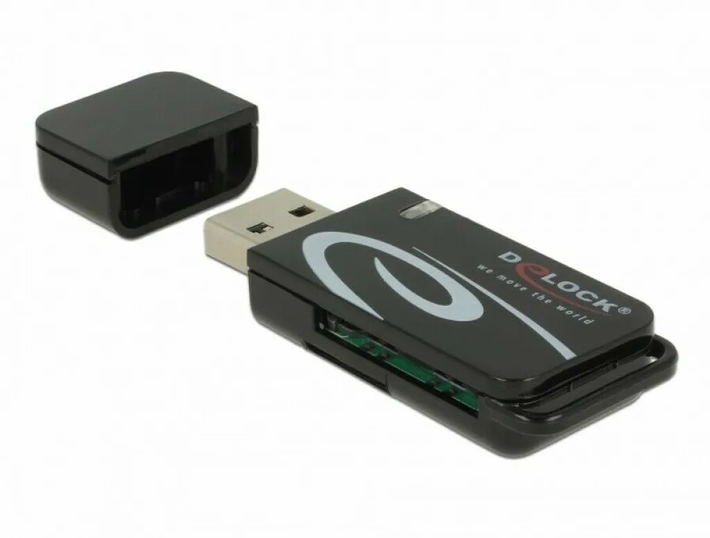 Delock 91602: Lettore USB 2.0 per SD e Micro SD - Qualità Premium