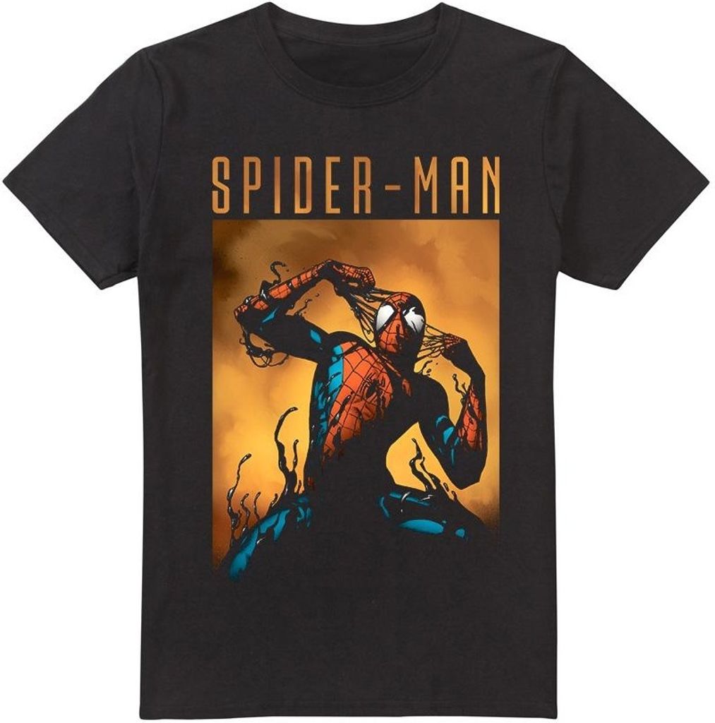 Spider-Man - "Creeping Venom" T-Shirt für Herren TV3932 (L) (Schwarz)